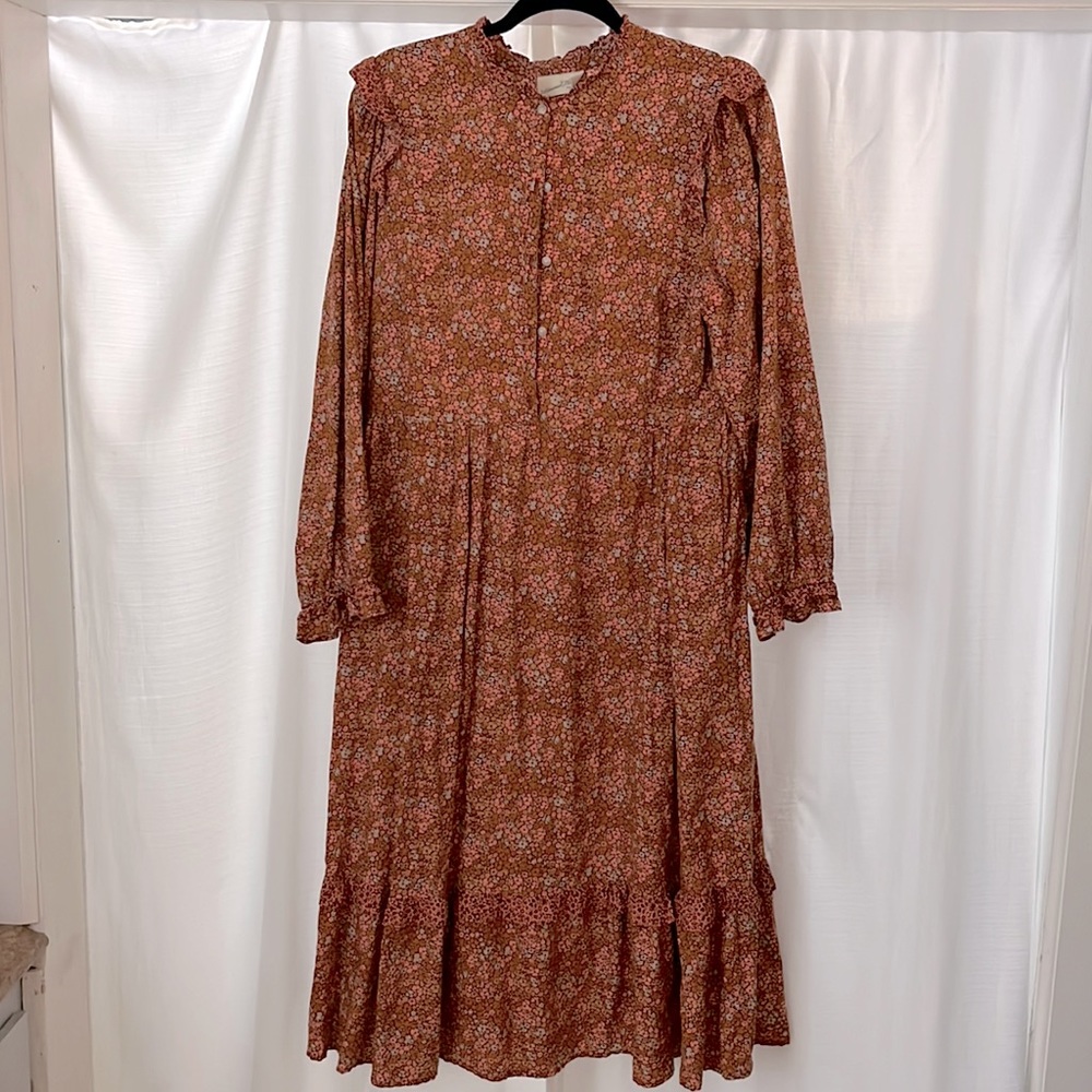 UNIVERSAL THREAD ORANGE PIONEER STYLE DRESS